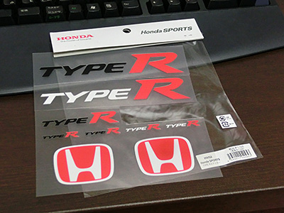 HONDA FIT RS GE8 5MT TYPE R TYPE R ステッカーセット1