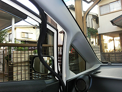 HONDA FIT RS GE8 5MT TYPE R カーナビ(2) 本体の取り付け - KENWOOD MDV-323 3