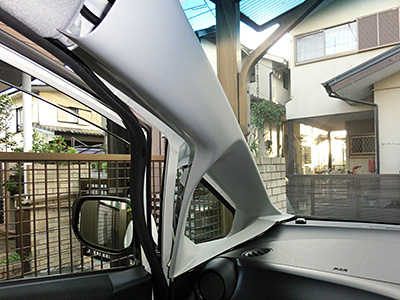 HONDA FIT RS GE8 5MT TYPE R カーナビ(2) 本体の取り付け - KENWOOD MDV-323 4