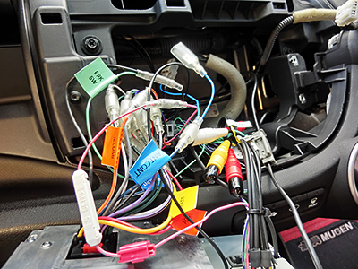 HONDA FIT RS GE8 5MT TYPE R カーナビ(2) 本体の取り付け - KENWOOD MDV-323 9