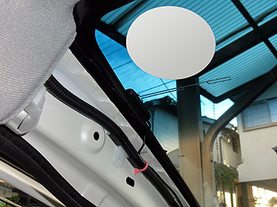 HONDA FIT RS GE8 5MT TYPE R カーナビ(3) アンテナの取り付け - KENWOOD MDV-323 2