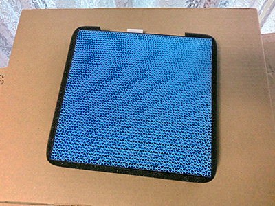 HONDA FIT RS GE8 5MT TYPE R エアコンフィルターの交換 - BLITZ ハイブリッド エアコンフィルター3