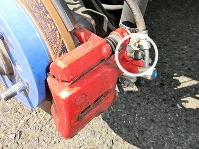 HONDA FIT RS GE8 5MT TYPE R ブレーキフルードの交換 - WAKOS ブレーキフルード DOT4 6