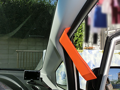 HONDA FIT RS GE8 5MT TYPE R ドライブレコーダー(2) 本体の取り付け - Yupiteru DRY-mini2WG 1