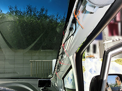 HONDA FIT RS GE8 5MT TYPE R ドライブレコーダー(2) 本体の取り付け - Yupiteru DRY-mini2WG 4