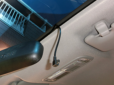 HONDA FIT RS GE8 5MT TYPE R ドライブレコーダー(2) 本体の取り付け - Yupiteru DRY-mini2WG 5