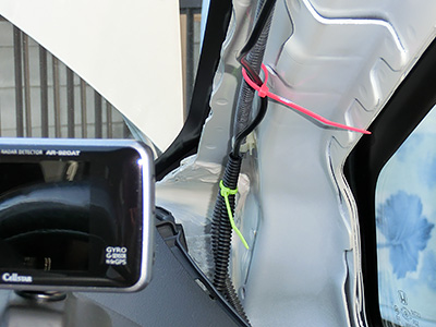 HONDA FIT RS GE8 5MT TYPE R ドライブレコーダー(2) 本体の取り付け - Yupiteru DRY-mini2WG 6