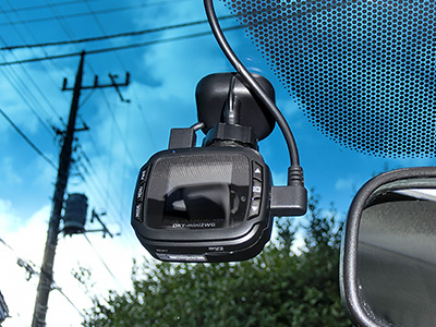 HONDA FIT RS GE8 5MT TYPE R ドライブレコーダー(2) 本体の取り付け - Yupiteru DRY-mini2WG 10