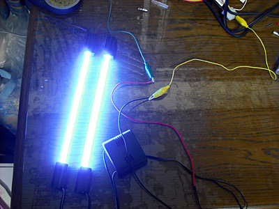 HONDA FIT RS GE8 5MT TYPE R ネオン管フットライトの取り付け1