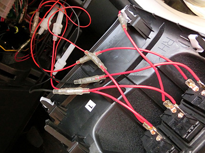 HONDA FIT RS GE8 5MT TYPE R ネオン管フットライトの取り付け5