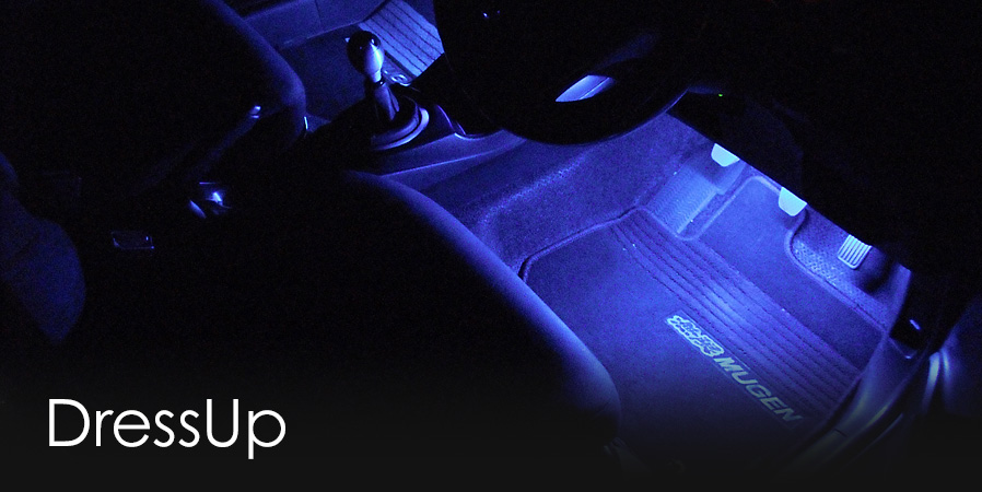 HONDA FIT RS GE8 5MT TYPE R ネオン管フットライトの取り付け