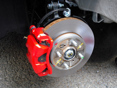 HONDA FIT RS GE8 5MT TYPE R ブレーキキャリパー耐熱塗装4