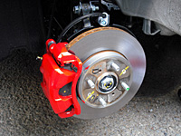 HONDA FIT RS GE8 5MT TYPE R ブレーキキャリパーの耐熱塗装