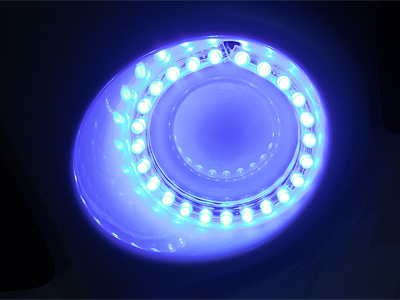 HONDA FIT RS GE8 5MT TYPE R LEDフォグリング(1) フォグブラケットへの取り付け3