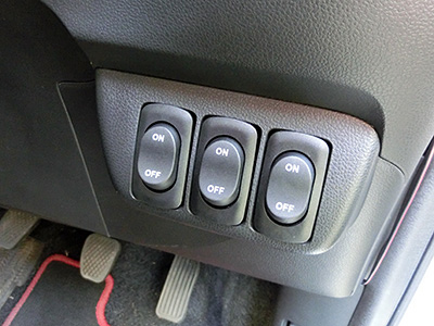 HONDA FIT RS GE8 5MT TYPE R LEDフォグリング(2) 室内への配線引き込み9