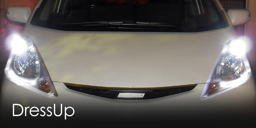 HONDA FIT RS GE8 5MT TYPE R LEDポジションランプへの交換