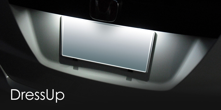 HONDA FIT RS GE8 5MT TYPE R LEDナンバーランプへの交換