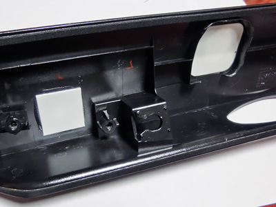 HONDA FIT RS GE8 5MT TYPE R カーボン調シートの貼り付け(2) リアガーニッシュ8