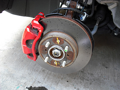 HONDA FIT RS GE8 5MT TYPE R DIXCEL ブレーキディスクローター4